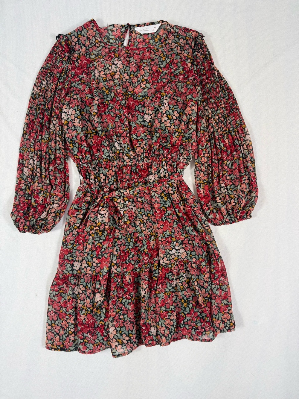LC Lauren Conrad Floral Long-Sleeve Wrap Dress